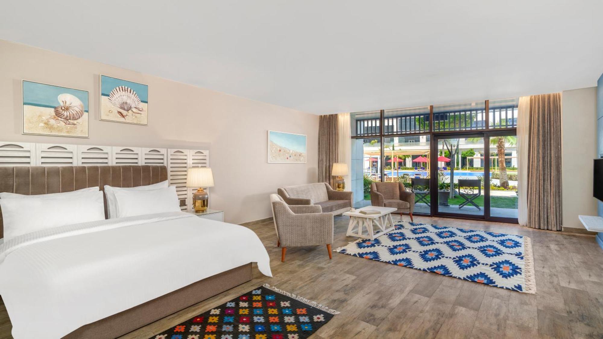 Rixos Premium Alamein El Alamein Exterior foto A room at the hotel